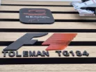 Toleman Hart TG184 F1 #19 (1984) - Ayrton Senna - on display plaque - decorative item - Edicola - 1:24