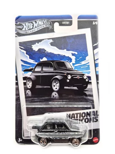 Hot Wheels '60s Fiat 500 D Modified - Silver Series 3/5 - long card - Hot Wheels - 1:64