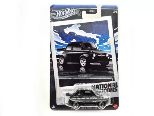 Hot Wheels '60s Fiat 500 D Modified - Silver Series 3/5 - long card - Hot Wheels - 1:64