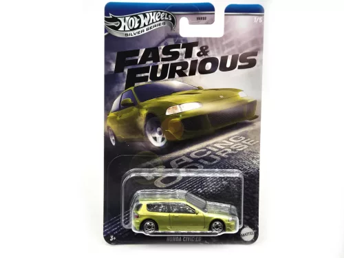 Hot Wheels Honda Civic EG - Silver Series 1/5 - Fast and Furious - long card - Hot Wheels - 1:64