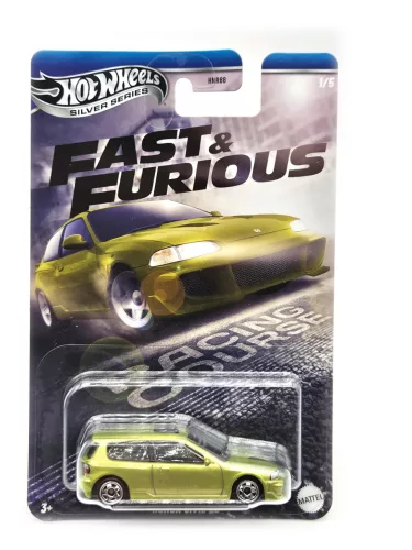 Hot Wheels Honda Civic EG - Silver Series 1/5 - Fast and Furious - long card - Hot Wheels - 1:64