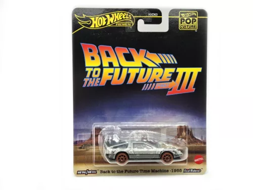 Hot Wheels Premium - Pop Culture - Back to the Future Time Machine 1955 - Back to the Future III - Hot Wheels - 1:64