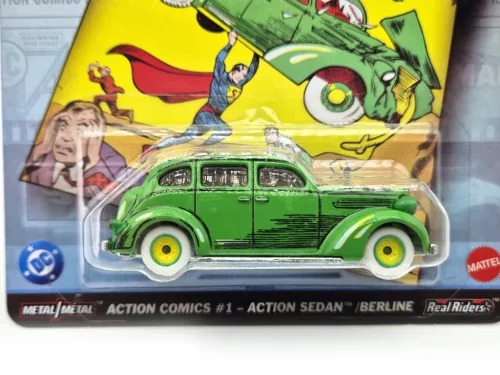 Hot Wheels Premium - Pop Culture - Action Comics #1 - Action Sedan / Sedan - Hot Wheels - 1:64