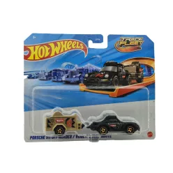   Hot Wheels Track Fleet - Porsche 911 Off-Roader - black - Hot Wheels - 1:64 model car - with damaged packaging
