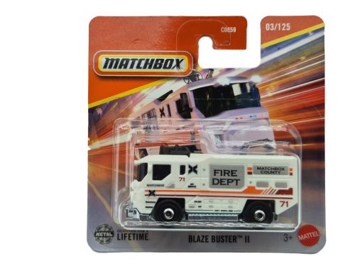 Blaze Buster II fire truck - 03/125 - blister pack - Matchbox - 1:64