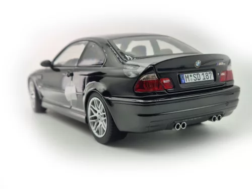 BMW E46 M3 CSL coupe (2003) - black - Norev - 1:18