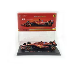   Ferrari SF-24 F1 #16 (2024) - Winner Monaco GP - Charles Leclerc - WITH DRIVER - Bburago - 1:43