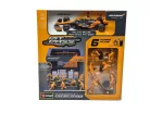 McLaren Pit Stop - box diorama - MCL38 F1 #4 (2024) - Lando Norris - with mechanics - Bburago - 1:43