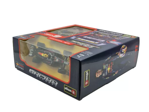 Red Bull Pit Stop - pit lane diorama - RB20 F1 #11 (2023) - Sergio Perez - with mechanics - Bburago - 1:43 1/43 model car 