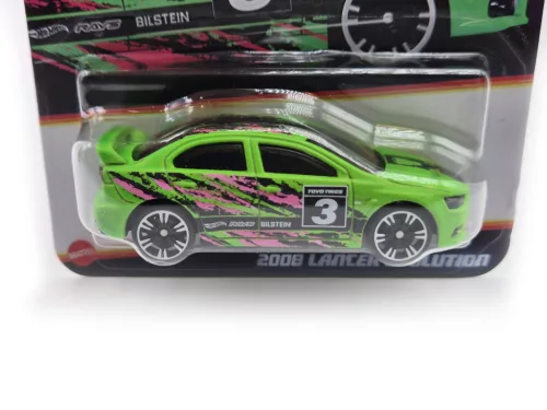 Hot Wheels 2008 Mitsubishi Lancer Evolution - Neon Speeders - Hot Wheels - 1:64 1/64 die-cast car