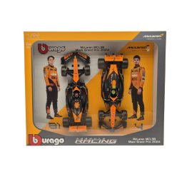   McLaren MCL38 F1 set (2024) - #4 Lando Norris - #81 Oscar Piastri - Bburago - 1:24