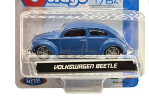 Volkswagen VW Beetle (1965) - blue - Bburago - 1:64