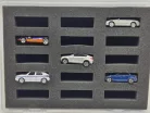 Matchbox / Hot Wheels padded storage case with foam compartments – for 1:64 cars