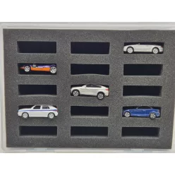   Matchbox / Hot Wheels padded storage case with foam compartments – for 1:64 cars