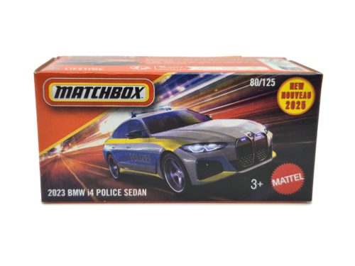 BMW i4 Police sedan (2023) - Matchbox - 1:64