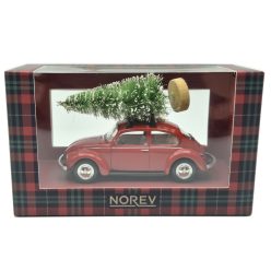   Volkswagen VW Beetle – with Christmas tree – festive gift box edition – Norev – 1:43