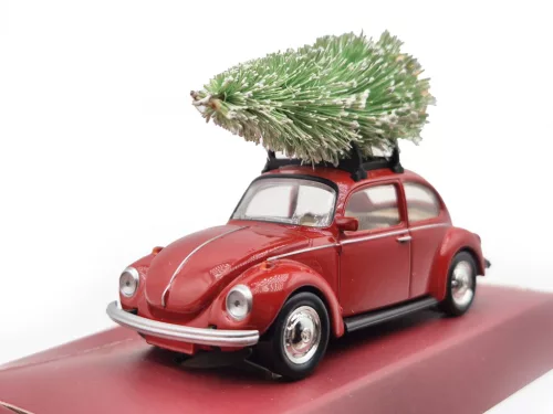 Volkswagen VW Beetle – with Christmas tree – festive gift box edition – Norev – 1:43