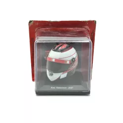   Helmet – Kimi Räikkönen (2007) – Edicola – 1:5 1/5 helmet (m03376)  product code: m03376 brand: Edicola  New product in blister packaging with a mini display case! Scale 1:5, approx. 8–9 cm in diameter. High-quality finish, collector’s item! Kimi Räi