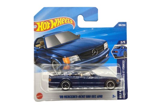 Hot Wheels '89 Mercedes - Benz 560 SEC AMG - blue - Wild Widebody 2/5 - 186/250 - Hot Wheels - 1:64