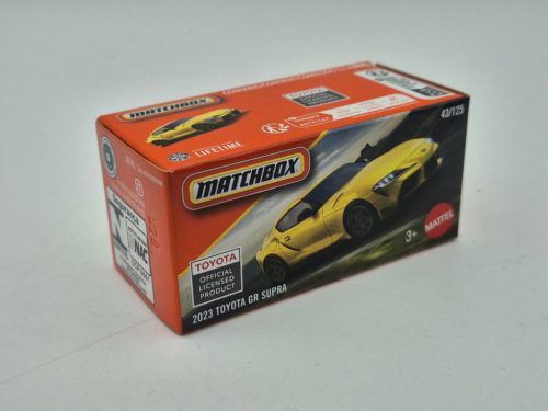Toyota GR Supra (2023) – yellow – 43/125 – Matchbox – 1:64