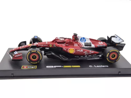 Ferrari SF-25 Team Scuderia F1 #16 (2025) – Charles Leclerc – WITH DRIVER – Bburago – 1:43