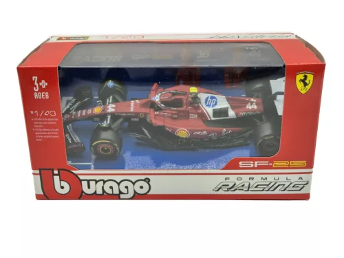 Ferrari SF-25 Team Scuderia F1 #44 (2025) – Lewis Hamilton – Bburago – 1:43 1/43 diecast model car