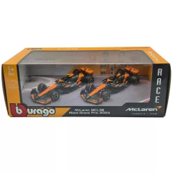   McLaren MCL38 F1 Set (2024) – #4 Lando Norris – #81 Oscar Piastri – Bburago – 1:43