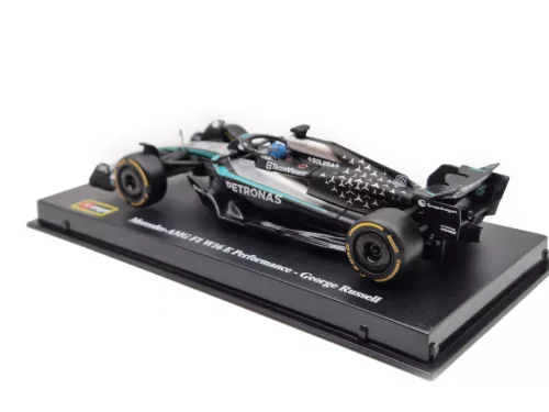 Mercedes GP W16 F1 #63 (2025) – George Russell – WITH DRIVER – Bburago – 1:43