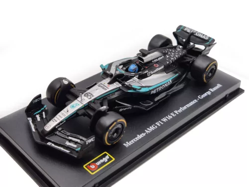 Mercedes GP W16 F1 #63 (2025) – George Russell – WITH DRIVER – Bburago – 1:43