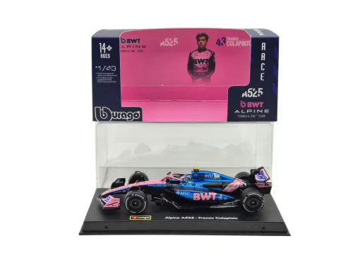 Alpine A525 F1 #43 (2025) – Franco Colapinto – WITH DRIVER – Bburago – 1:43 1/43 diecast model car