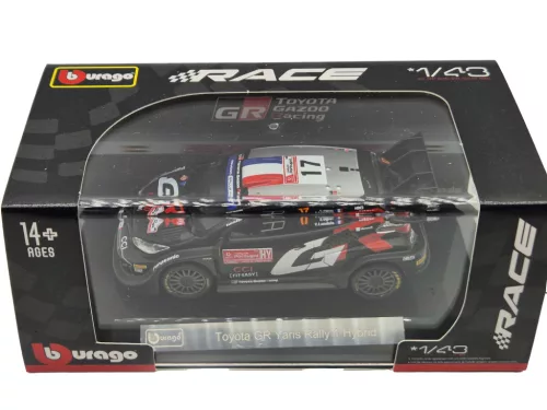 Toyota Yaris GR Rally1 – Gazoo Racing WRT (2024) – #17 – Sébastien Ogier – Vincent Landais – Bburago – 1:43