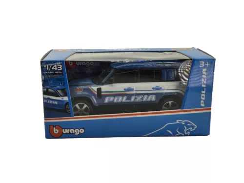 Land Rover New Defender 110 Polizia (2022) - police car - Bburago - 1:43 1/43 model car