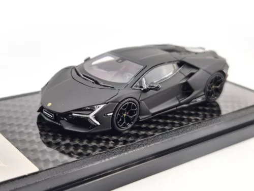 Lamborghini Revuelto Hybrid (2023) – matte black – LCD Model – 1:64 1/64 die-cast car 