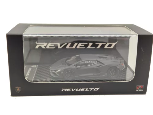 Lamborghini Revuelto Hybrid (2023) – matte black – LCD Model – 1:64 1/64 die-cast car 