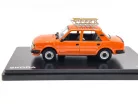 Skoda 120L (1984) – with roof rack and sled – orange – Abrex – 1:43 scale model car