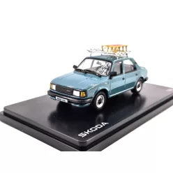   Skoda 120L (1984) - with roof rack and sled - turquoise - Abrex - 1:43 1/43 model car die-cast