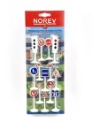 Traffic sign set - accessory kit - Norev - 1:43 