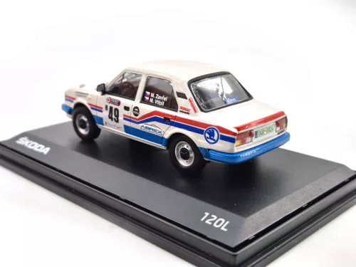 Škoda 120L (1984) - Barum Rally Zlín Historic 2021 #49 - Zavřel - Vtípil - Abrex - 1:43 model car