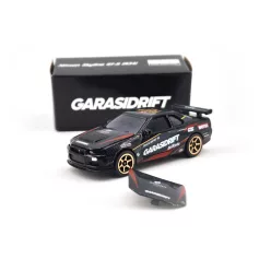   Nissan Skyline GT-R (R34) - GarasiDrift - Ziko Harnadi - Majorette - 1:64 model car