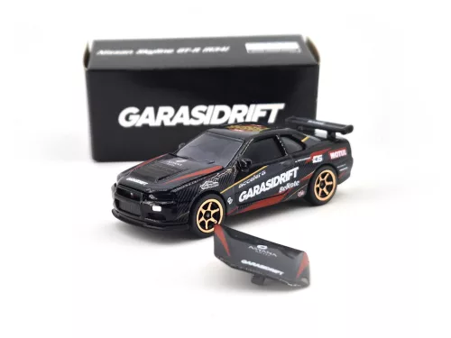 Nissan Skyline GT-R (R34) - GarasiDrift - Ziko Harnadi - Majorette - 1:64 model car