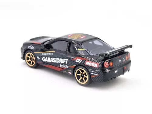 Nissan Skyline GT-R (R34) - GarasiDrift - Ziko Harnadi - Majorette - 1:64 model car