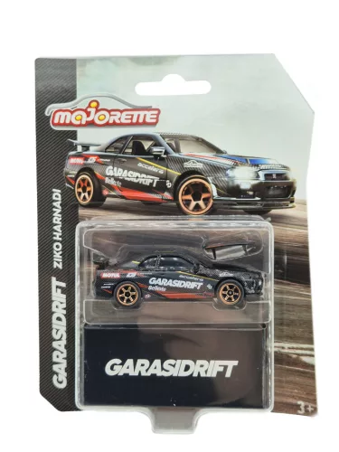 Nissan Skyline GT-R (R34) - GarasiDrift - Ziko Harnadi - Majorette - 1:64 model car