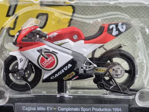MotoGP - Cagiva Mito EV #26 (1994) - Valentino Rossi - Edicola - 1:18 model motorcycle 