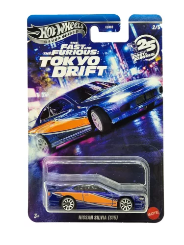 Hot Wheels Fast & Furious - Tokyo Drift 2/5 Nissan Silvia S15 - Hot Wheels - 1:64 model car