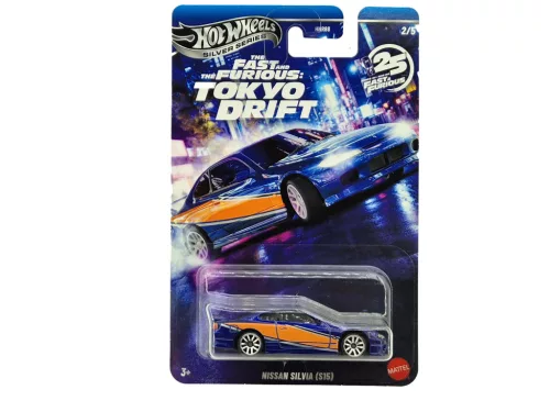 Hot Wheels Fast & Furious - Tokyo Drift 2/5 Nissan Silvia S15 - Hot Wheels - 1:64 model car