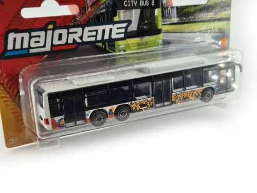 MAN Lion's City C - blue graffiti - bus - Majorette - 1:64 model
