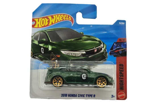 Hot Wheels Honda Civic Type R (2018) - Night Speed 3/10 - 11/250 - Hot Wheels - 1:64 model car 