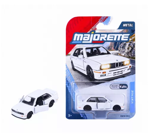 BMW E30 M3 - white - Vintage Premium - Majorette - 1:64 model car 