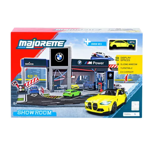 BMW showroom set - diorama - Majorette - 1:64