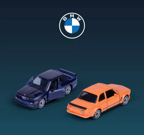 BMW 5-piece set - BMW G80 M3 - BMW X5M Competition - BMW E30 M3 - BMW G80 M3 - BMW G82 M4 GT3 Evo - Majorette - 1:64